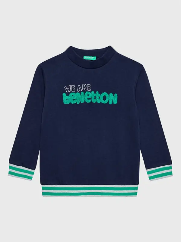 United Colors of Benetton United Colors Of Benetton Majica dugih rukava 3J68G104C Tamnoplava Regular Fit