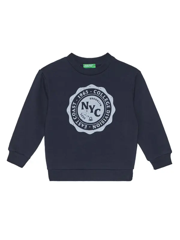 United Colors of Benetton United Colors Of Benetton Majica dugih rukava 3J68G10KN Tamnoplava Relaxed Fit