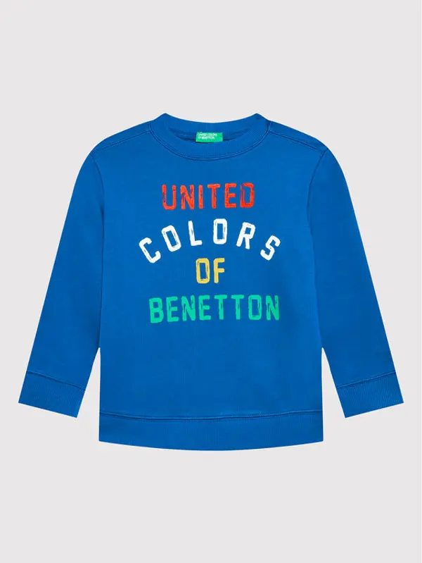 United Colors of Benetton United Colors Of Benetton Majica dugih rukava 3J70G104B Plava Regular Fit