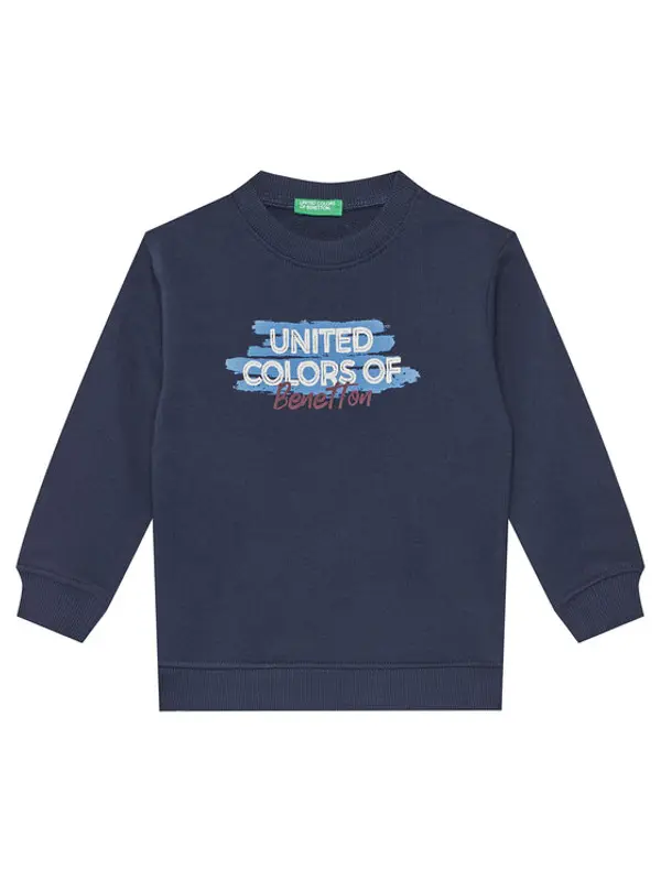 United Colors of Benetton United Colors Of Benetton Majica dugih rukava 3J70G10JY Tamnoplava Regular Fit