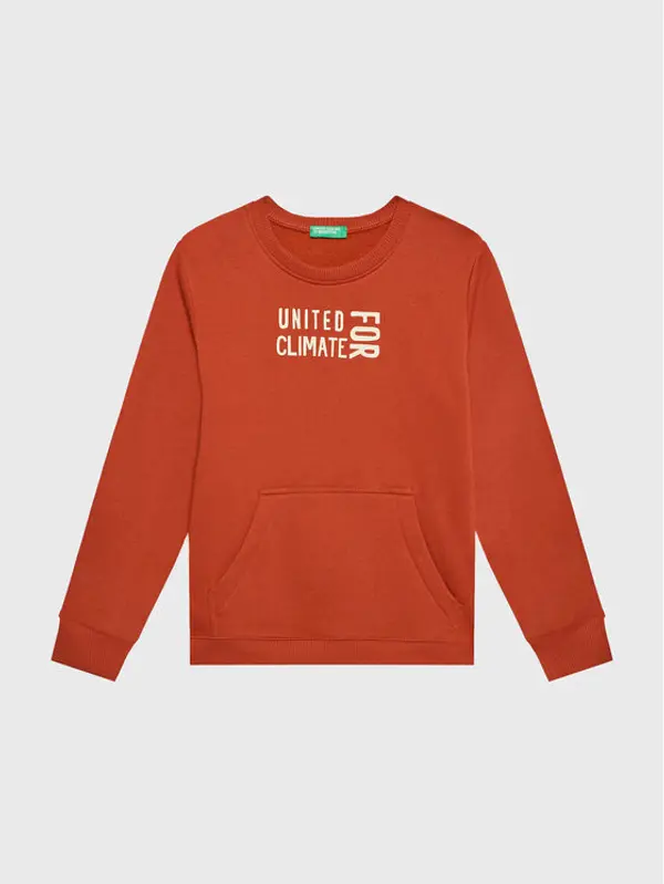 United Colors of Benetton United Colors Of Benetton Majica dugih rukava 3JLXC107O Crvena Regular Fit