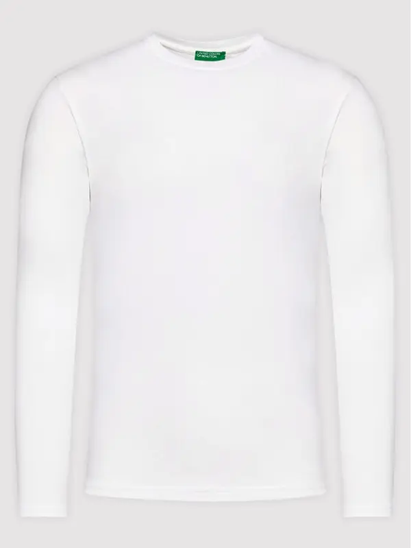 United Colors of Benetton United Colors Of Benetton Majica dugih rukava 3U53J1F05 Bijela Relaxed Fit