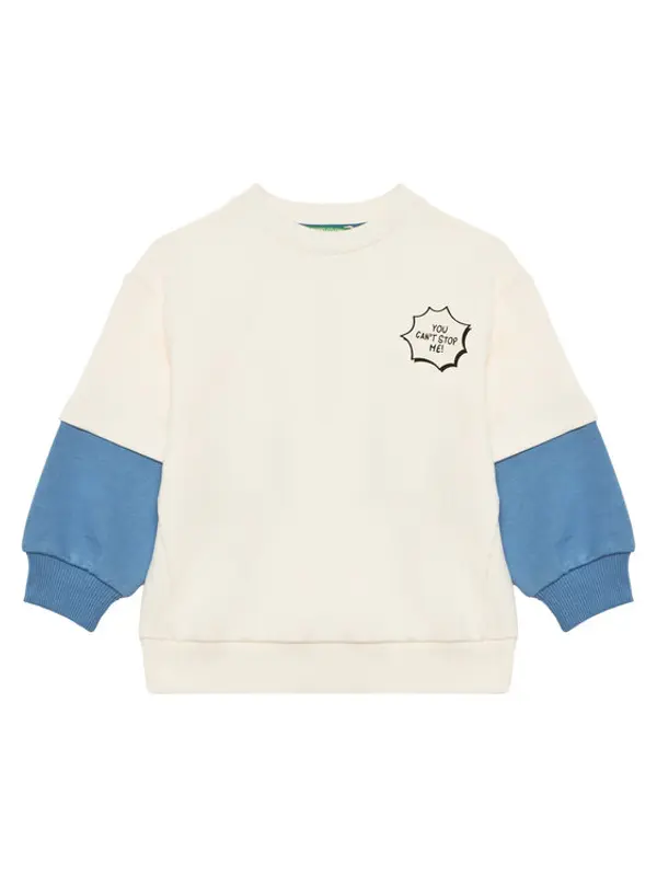 United Colors of Benetton United Colors Of Benetton Majica dugih rukava 3UNIG10I5 Bež Regular Fit