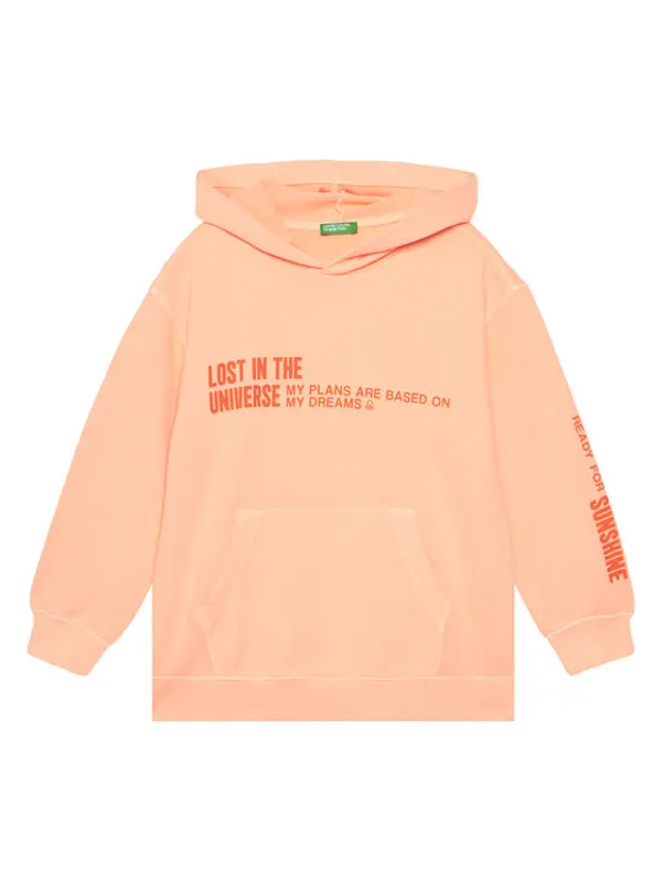 United Colors of Benetton United Colors Of Benetton Majica dugih rukava 3WITC204G Narančasta Relaxed Fit