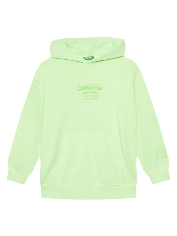United Colors of Benetton United Colors Of Benetton Majica dugih rukava 3WITC204G Zelena Relaxed Fit