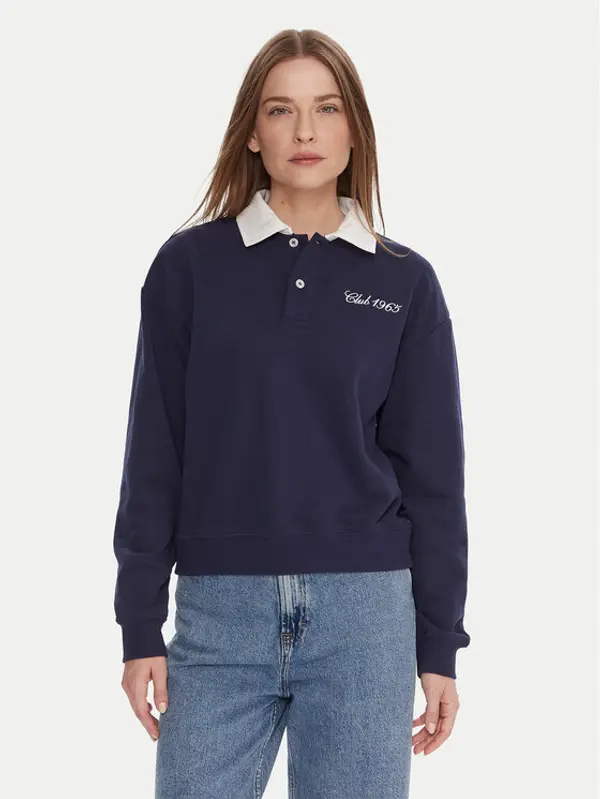 United Colors of Benetton United Colors Of Benetton Majica dugih rukava 3WNWD3011 Tamnoplava Regular Fit