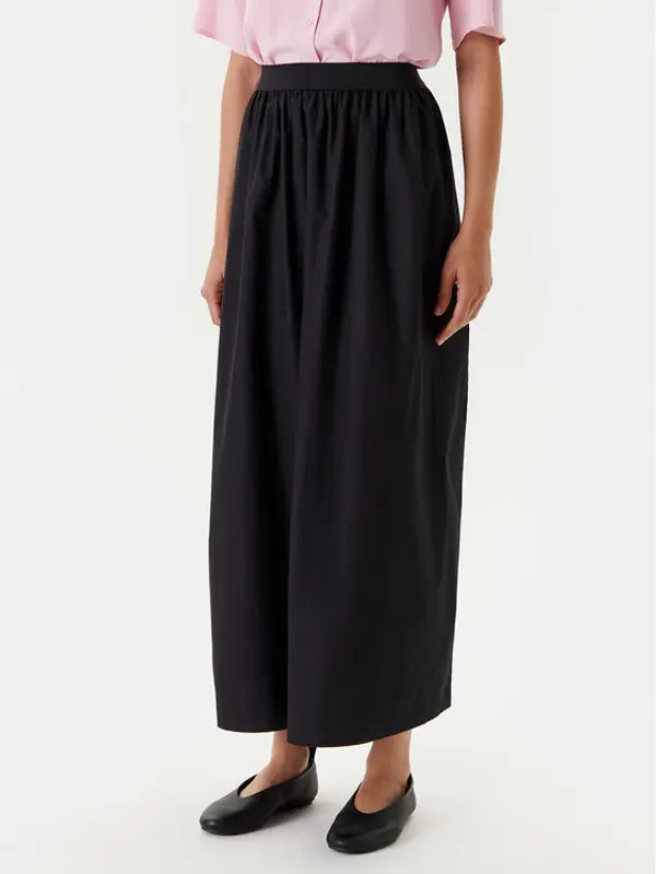 United Colors of Benetton United Colors Of Benetton Maxi suknja 4TPUD004I Crna Regular Fit