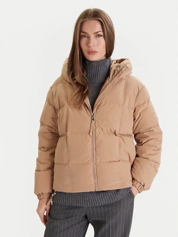 United Colors of Benetton United Colors Of Benetton Pernata jakna 22T6DN086 Bež Regular Fit