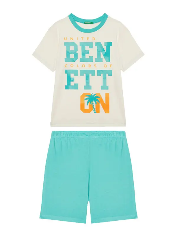 United Colors of Benetton United Colors Of Benetton Pidžama 30960P08O Plava Regular Fit