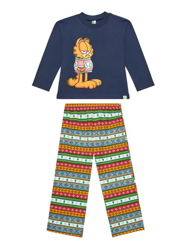 United Colors of Benetton United Colors Of Benetton Pidžama 37MW0P07T Tamnoplava Regular Fit