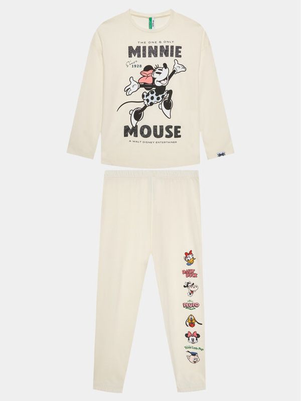 United Colors Of Benetton United Colors Of Benetton Pidžama 3Y5E0P050 Écru Regular Fit