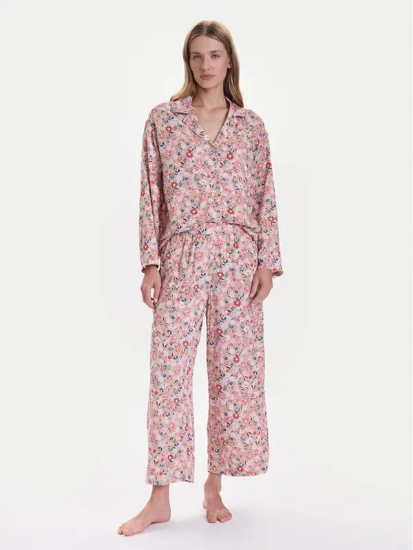 United Colors of Benetton United Colors Of Benetton Pidžama 4W313P00U Bež Relaxed Fit
