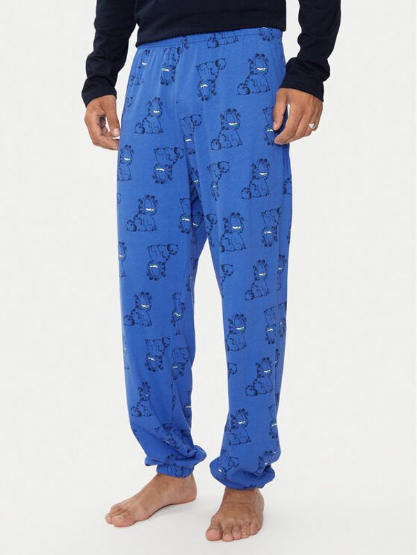 United Colors Of Benetton United Colors Of Benetton Pidžama hlače 3M3A4F00S Plava Regular Fit