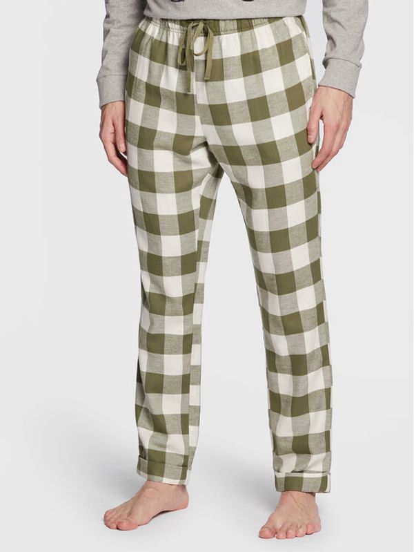 United Colors Of Benetton United Colors Of Benetton Pidžama hlače 45DZ4F005 Zelena Regular Fit