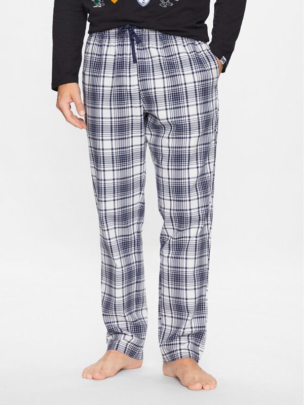 United Colors Of Benetton United Colors Of Benetton Pidžama hlače 4Q704F007 Plava Regular Fit