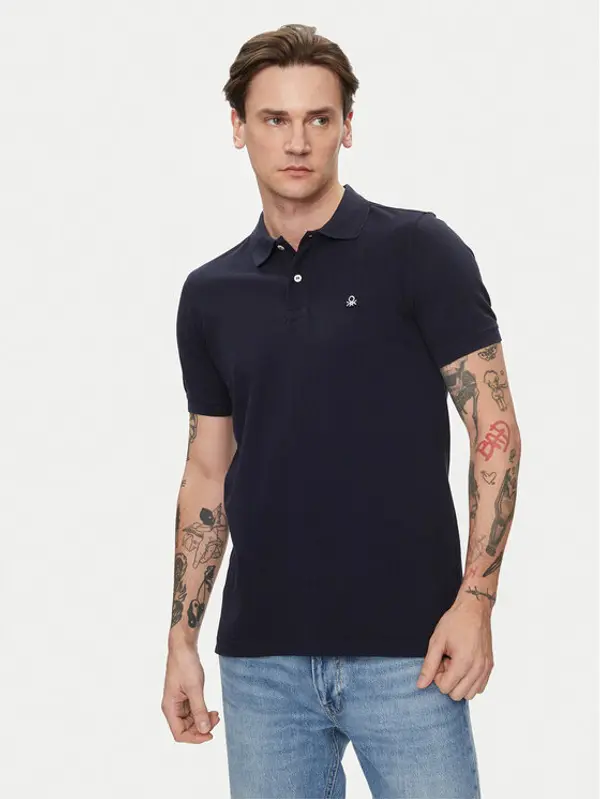 United Colors of Benetton United Colors Of Benetton Polo 3089J3179 Tamnoplava Regular Fit