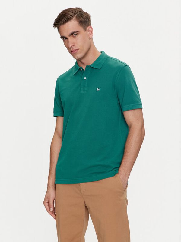 United Colors Of Benetton United Colors Of Benetton Polo 3089J3179 Zelena Regular Fit