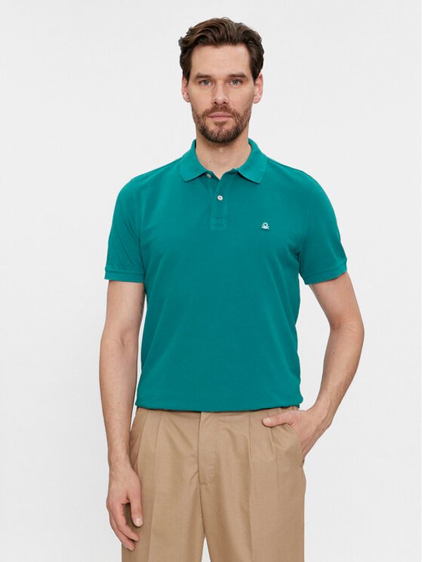 United Colors Of Benetton United Colors Of Benetton Polo 3089J3179 Zelena Regular Fit
