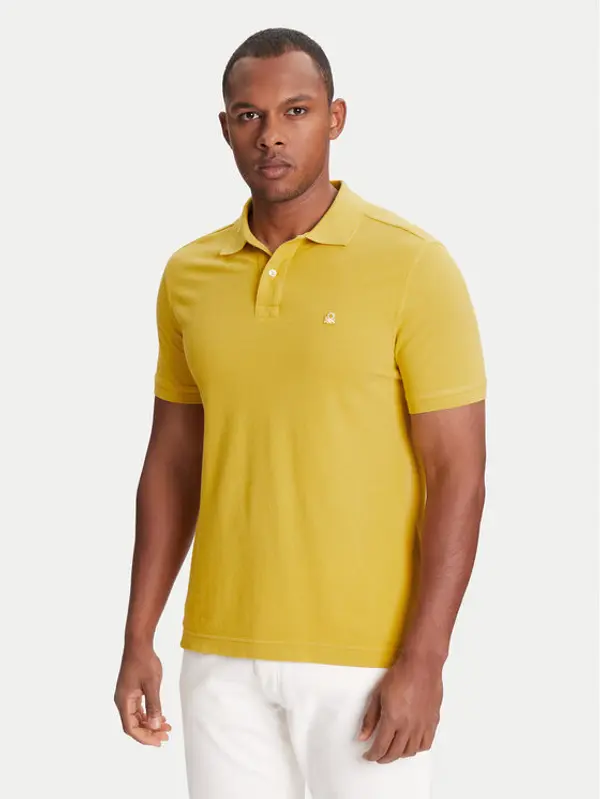 United Colors of Benetton United Colors Of Benetton Polo 3089J3179 Žuta Regular Fit