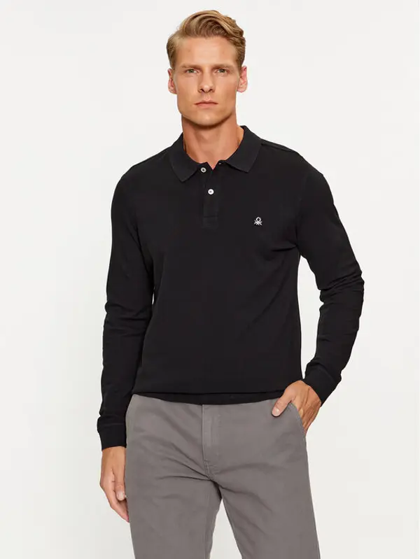 United Colors of Benetton United Colors Of Benetton Polo 3089J3204 Crna Regular Fit