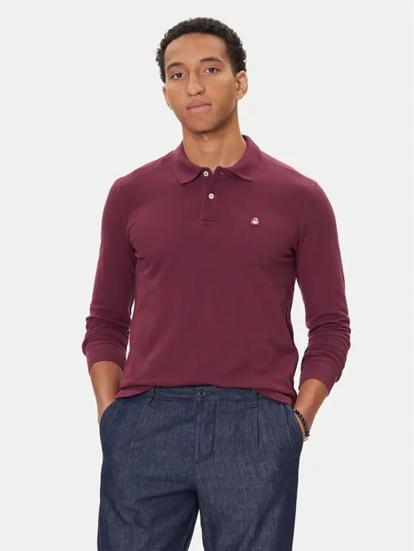 United Colors of Benetton United Colors Of Benetton Polo 3089J3204 Ljubičasta Regular Fit