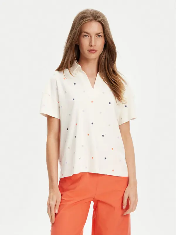 United Colors of Benetton United Colors Of Benetton Polo 36QJD300X Bež Regular Fit