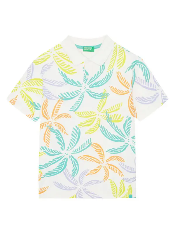 United Colors of Benetton United Colors Of Benetton Polo 36Y4C301W Šarena Regular Fit