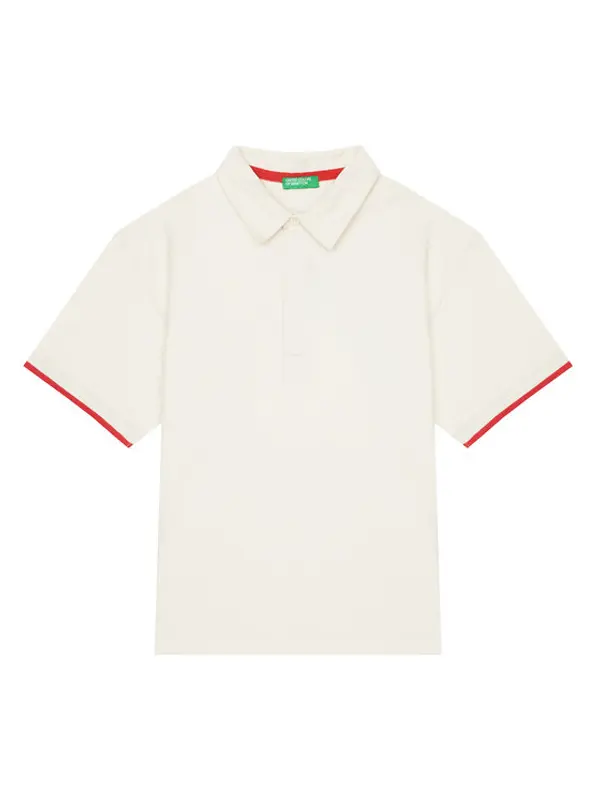 United Colors of Benetton United Colors Of Benetton Polo 3MI5C301U Bež Relaxed Fit