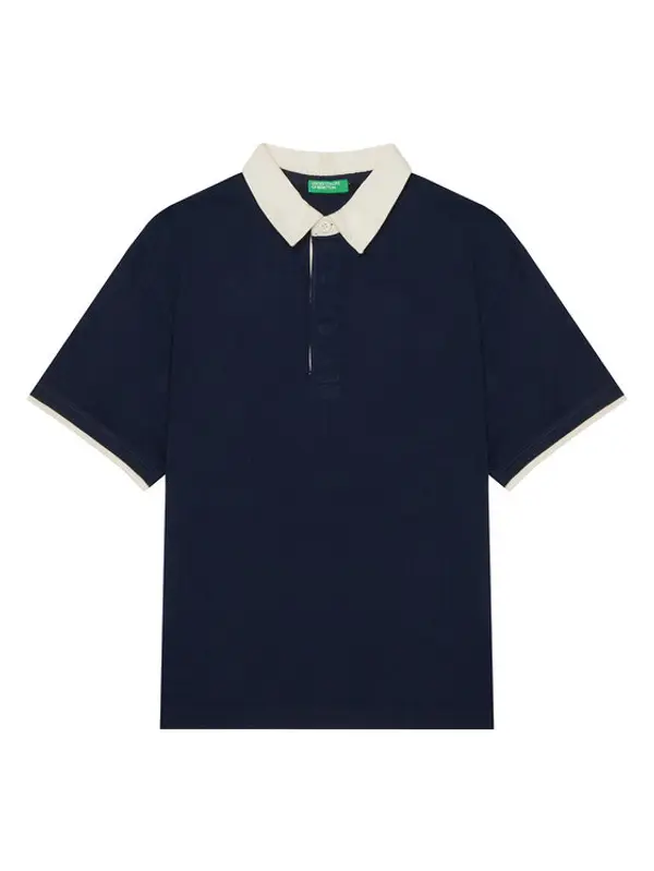 United Colors of Benetton United Colors Of Benetton Polo 3MI5C301U Tamnoplava Relaxed Fit