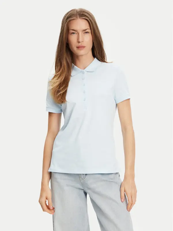 United Colors of Benetton United Colors Of Benetton Polo 3TQJD300W Svijetloplava Slim Fit