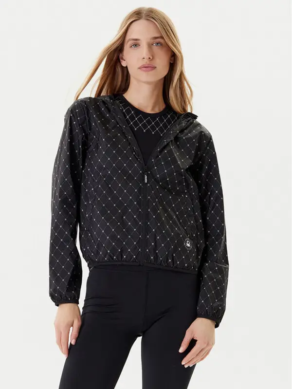 United Colors of Benetton United Colors Of Benetton Prijelazna jakna 49IY3M00C Crna Regular Fit