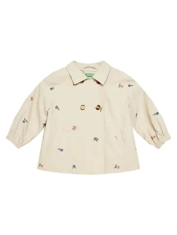United Colors of Benetton United Colors Of Benetton Prijelazni kaput 253WGN03T Bež Regular Fit