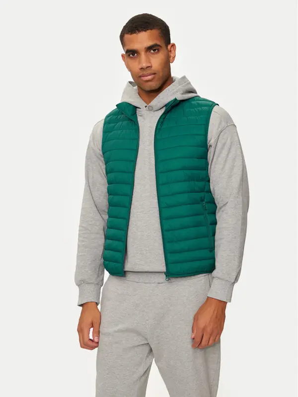 United Colors of Benetton United Colors Of Benetton Prsluk 2BA2UJ005 Zelena Regular Fit