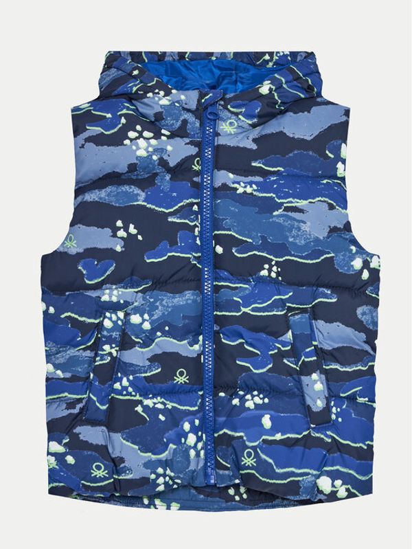 United Colors Of Benetton United Colors Of Benetton Prsluk 2DFVGJ00I Tamnoplava Regular Fit