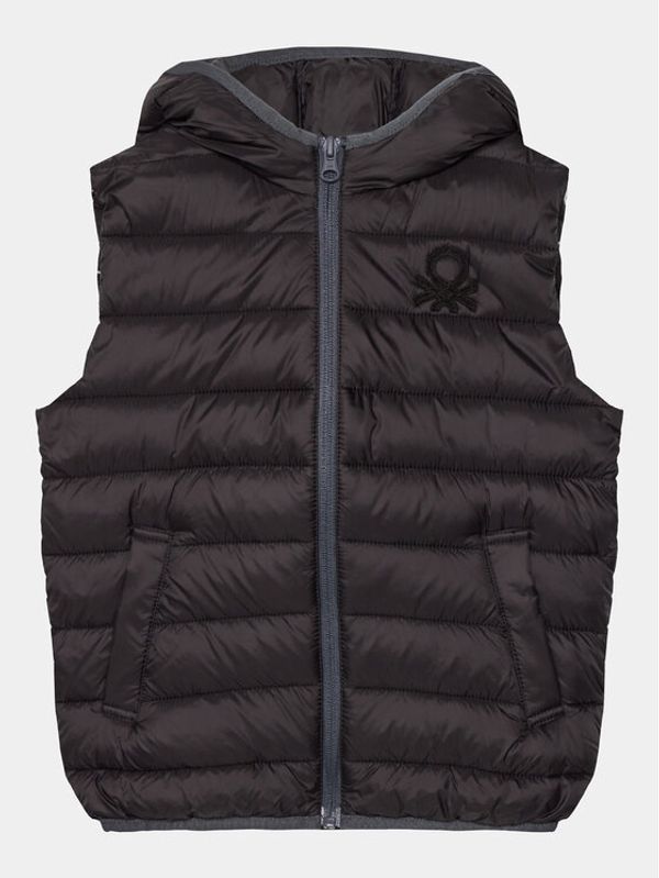 United Colors Of Benetton United Colors Of Benetton Prsluk 2TWDCJ007 Crna Regular Fit