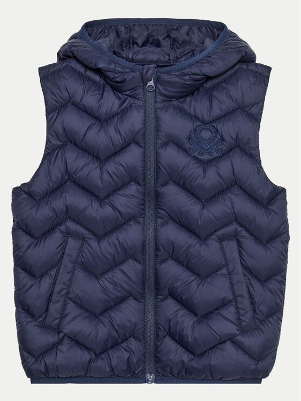 United Colors Of Benetton United Colors Of Benetton Prsluk 2TWDGJ00G Tamnoplava Regular Fit