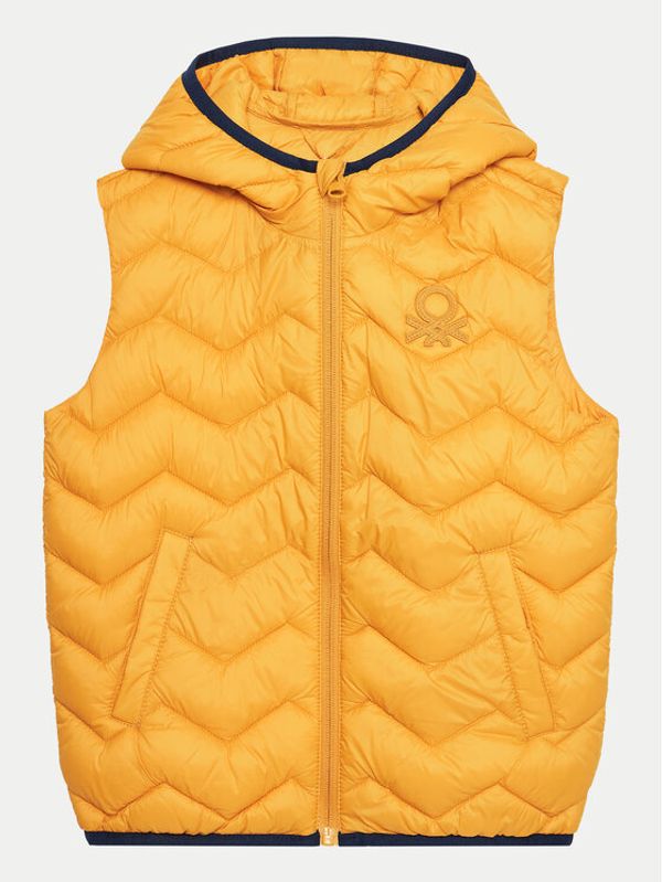 United Colors Of Benetton United Colors Of Benetton Prsluk 2TWDGJ00G Žuta Regular Fit