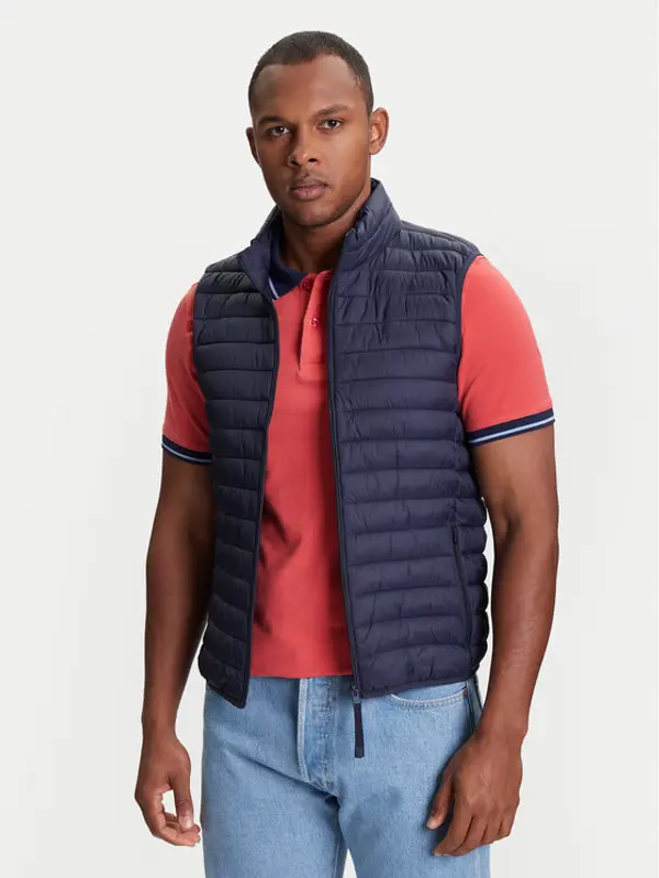 United Colors of Benetton United Colors Of Benetton Prsluk 2TWDUJ00P Tamnoplava Regular Fit