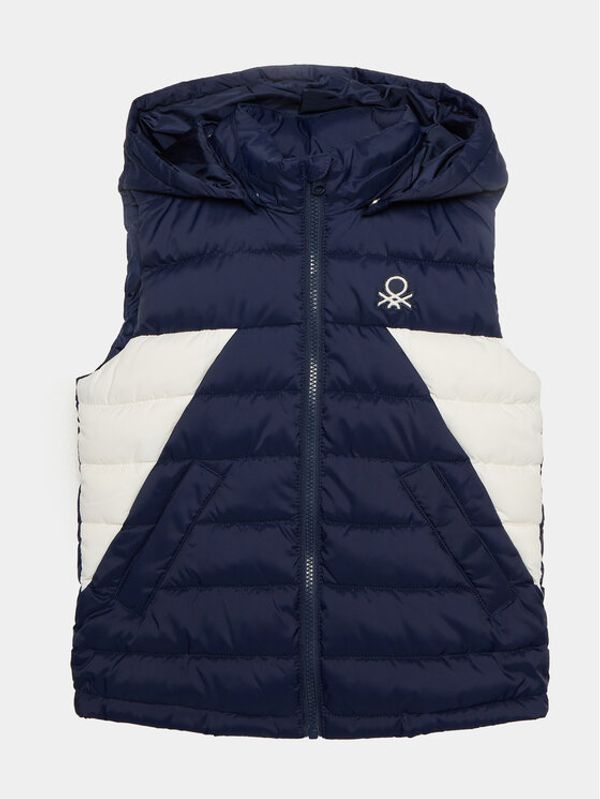 United Colors Of Benetton United Colors Of Benetton Prsluk 2WU0CJ00M Tamnoplava Regular Fit