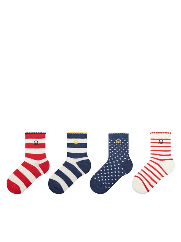 United Colors Of Benetton United Colors Of Benetton Set od 4 para dječjih visokih čarapa 6AO30703P Šarena