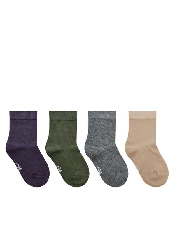 United Colors Of Benetton United Colors Of Benetton Set od 4 para dječjih visokih čarapa 6GRD07028 Šarena