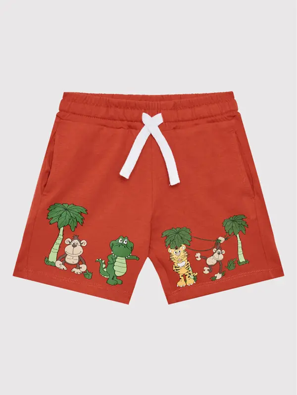 United Colors of Benetton United Colors Of Benetton Sportske kratke hlače 3BL0G900F Crvena Regular Fit