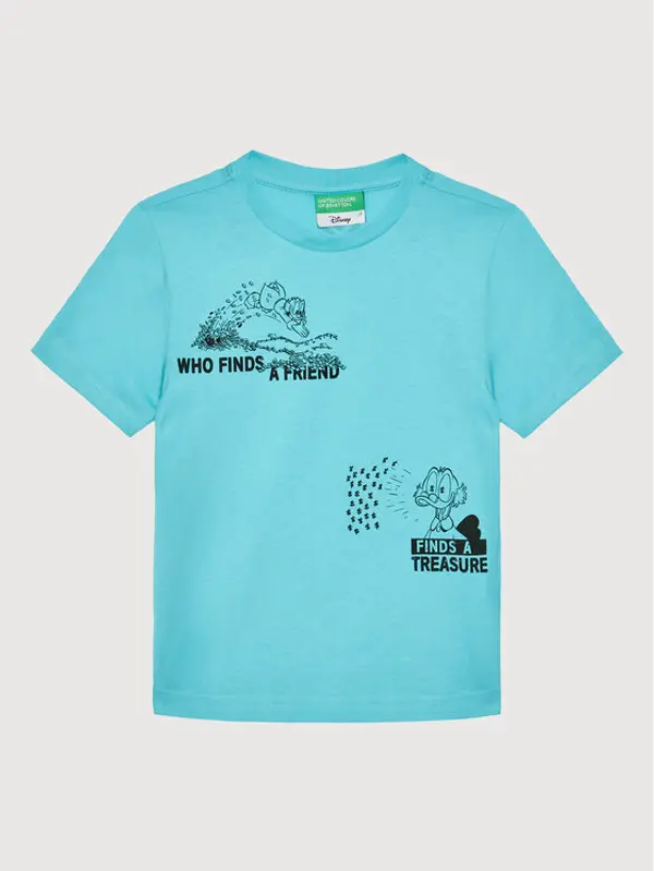 United Colors of Benetton United Colors Of Benetton T-shirt 3096C1059 Plava Regular Fit