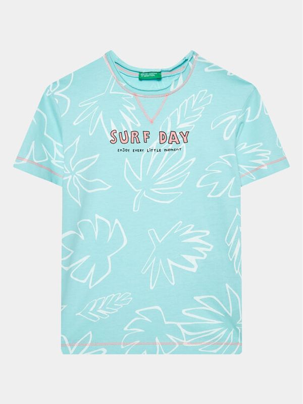 United Colors Of Benetton United Colors Of Benetton T-shirt 34D3G109I Plava Regular Fit