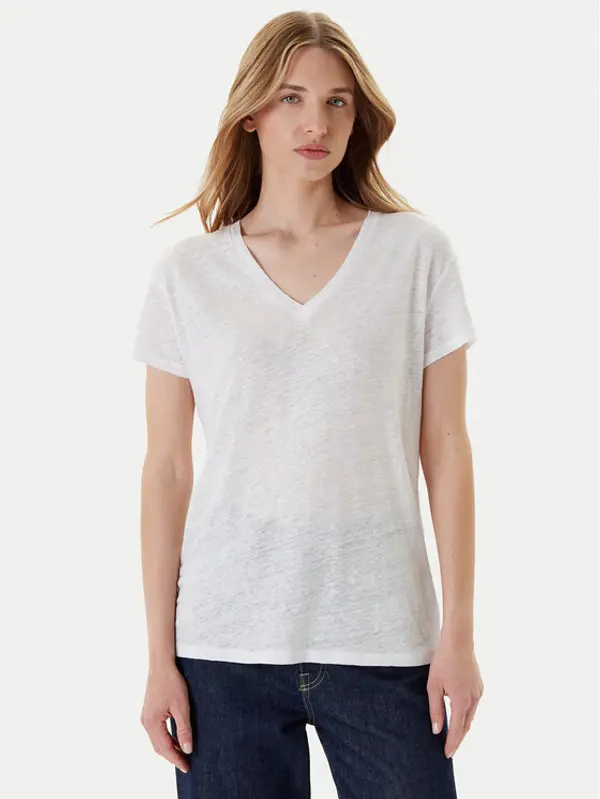 United Colors of Benetton United Colors Of Benetton T-shirt 37UJD401Q Bijela Regular Fit