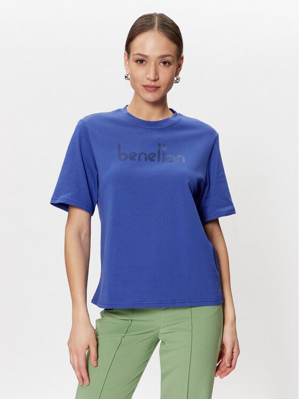 United Colors Of Benetton United Colors Of Benetton T-shirt 3BL0D103H Plava Regular Fit