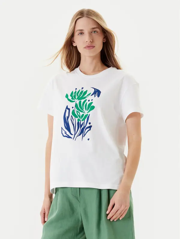 United Colors of Benetton United Colors Of Benetton T-shirt 3BL0D10AK Bijela Regular Fit