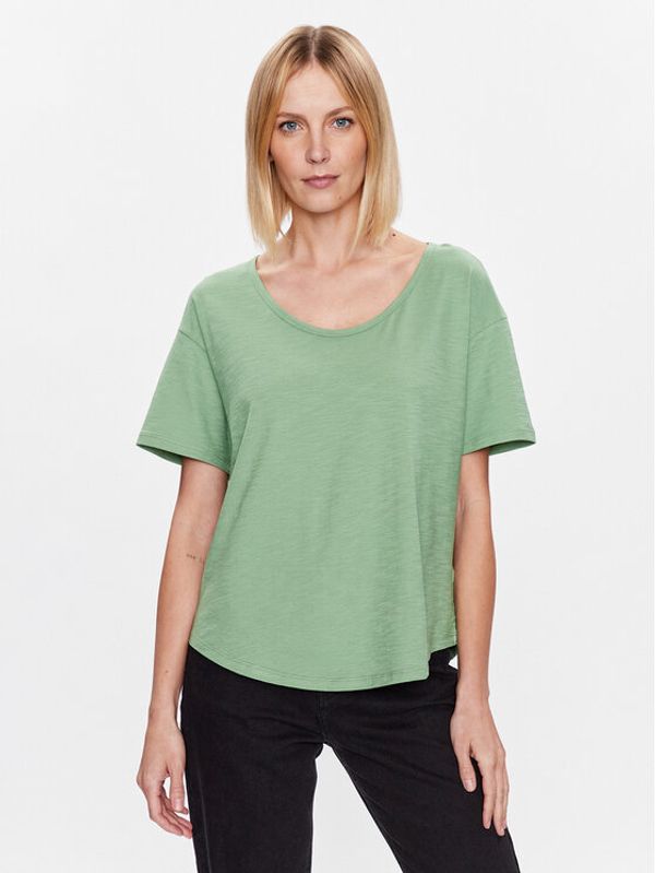 United Colors Of Benetton United Colors Of Benetton T-shirt 3BVXD1033 Zelena Relaxed Fit