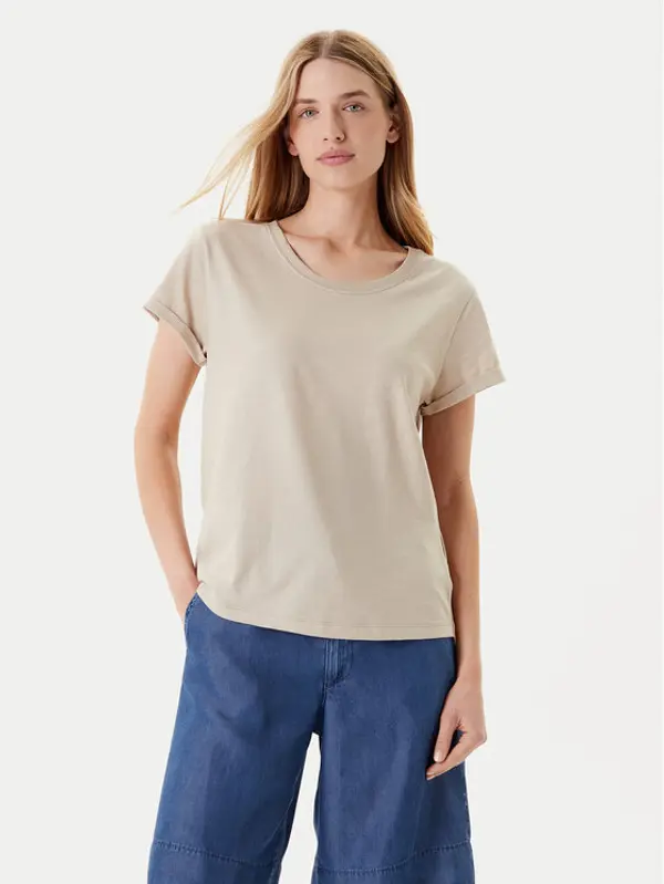 United Colors of Benetton United Colors Of Benetton T-shirt 3BVXD109F Bež Regular Fit