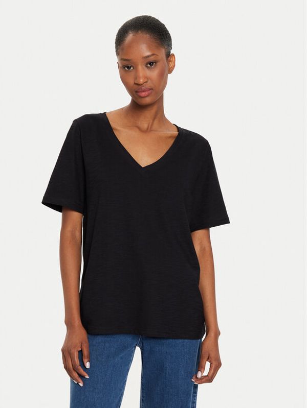 United Colors Of Benetton United Colors Of Benetton T-shirt 3BVXD400H Crna Relaxed Fit